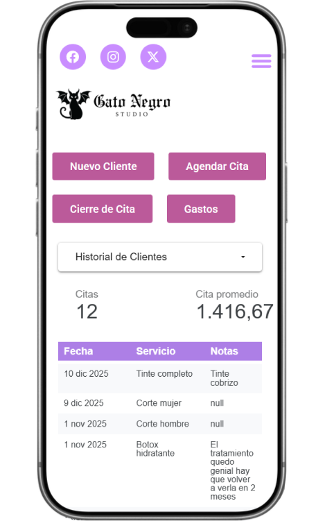 gatonegro studio admin app